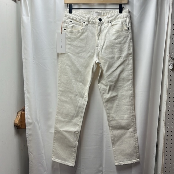 SLVRLAKE Lou Lou White Mid Rise Slim Jeans- 27 - Picture 3 of 6